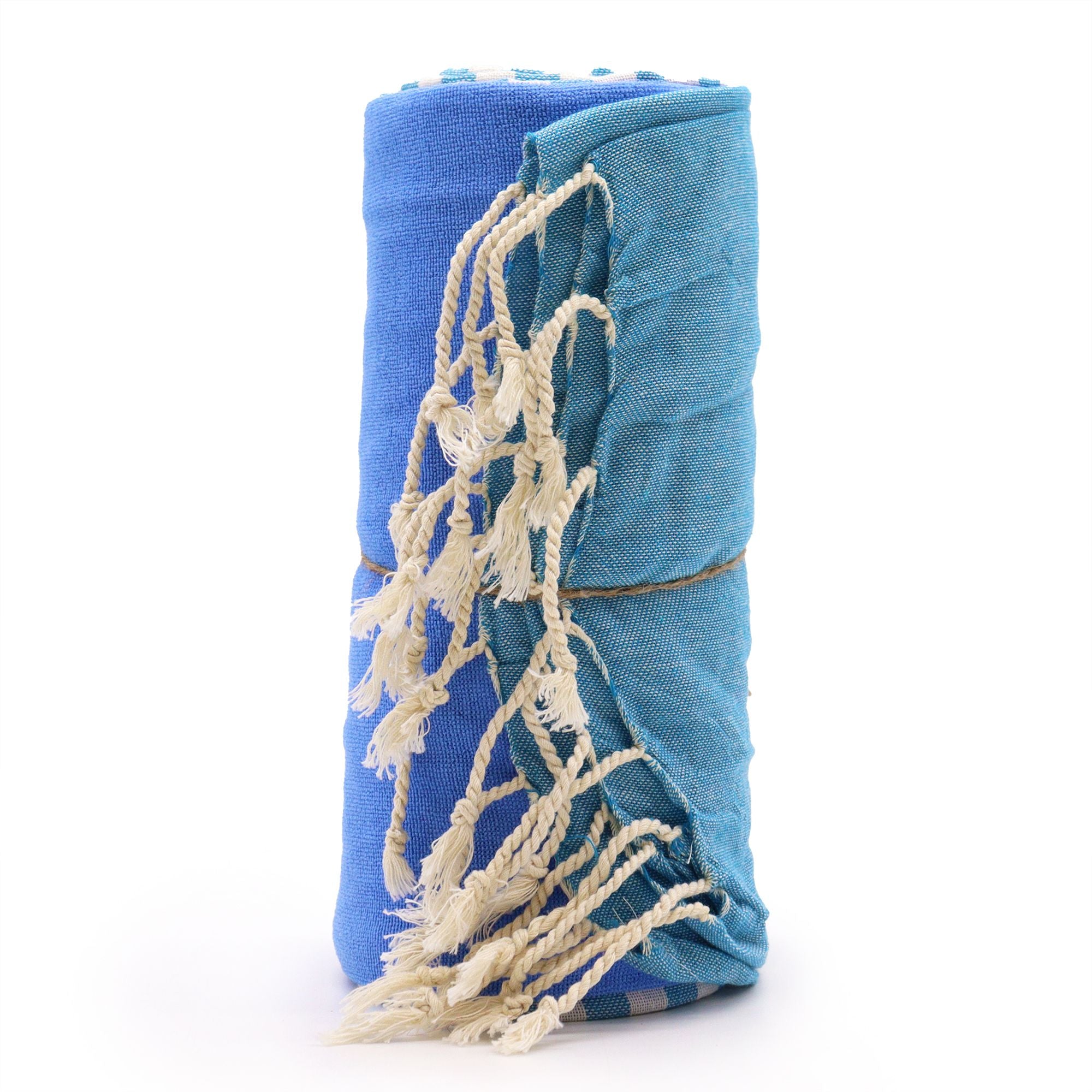 Sky Blue Cotton Pario Towel