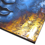 Blue Face Abstract Buddha Painting