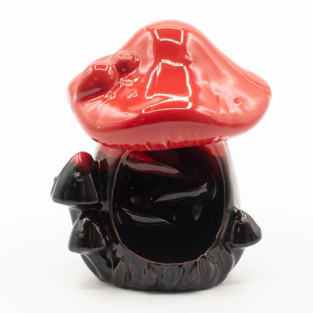 Large Red Mushroom Incense Burner