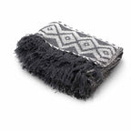 Grey Geometric Boho Comfort Throws
