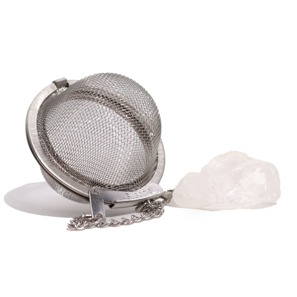 Rock Quartz Raw Crystal Gemstone Tea Strainer