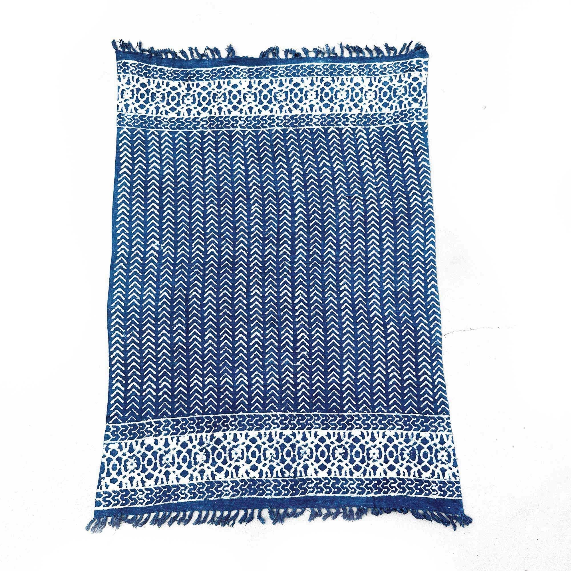 Seedha Arrows Handmade Indigo Throw
