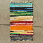 Rainbow Colours Small Rag Rug - 50x90cm