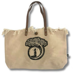 Inspiration Natural Tote Bag Leather Handle