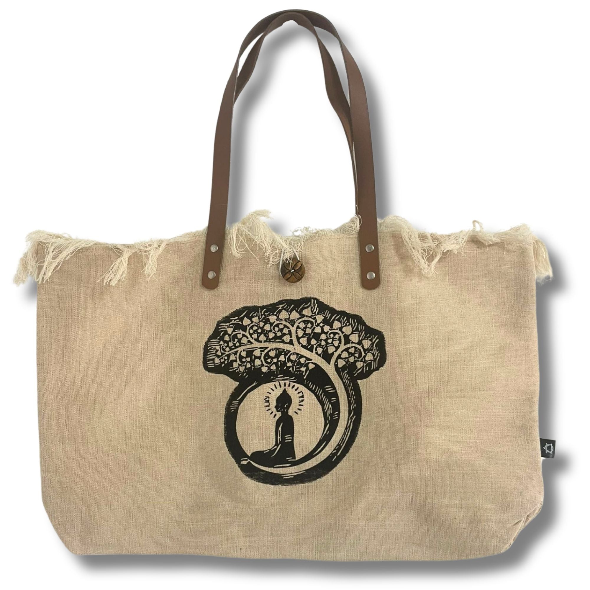 Inspiration Natural Tote Bag Leather Handle