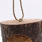 Wise Owl Tree Trunk Bird House