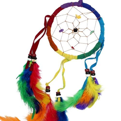 Rainbow Round Bali Dreamcatchers  Medium