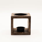 Yin Yang Square Mango Wood Oil Burner