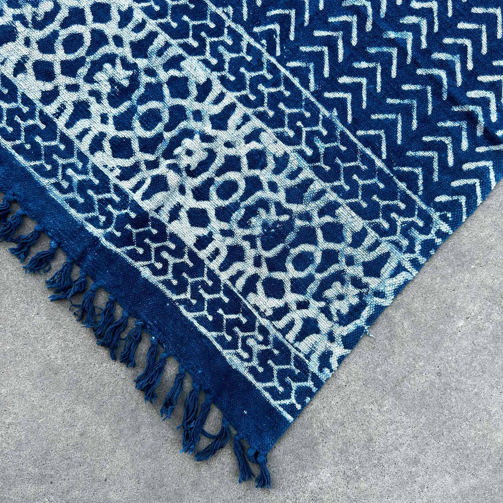 Seedha Arrows Handmade Indigo Throw