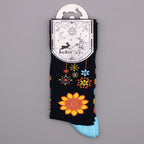 Mandala Flowers Hop Hare Bamboo Socks S/M