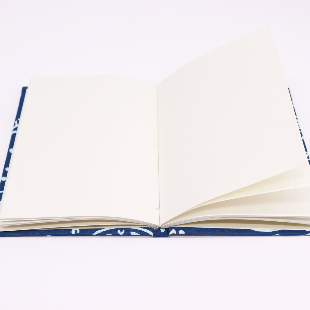 Indigo Fish Cotton Bound Notebook
