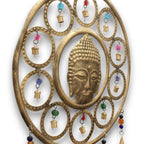Buddha Face 15 Bell Indian Chimes - Large
