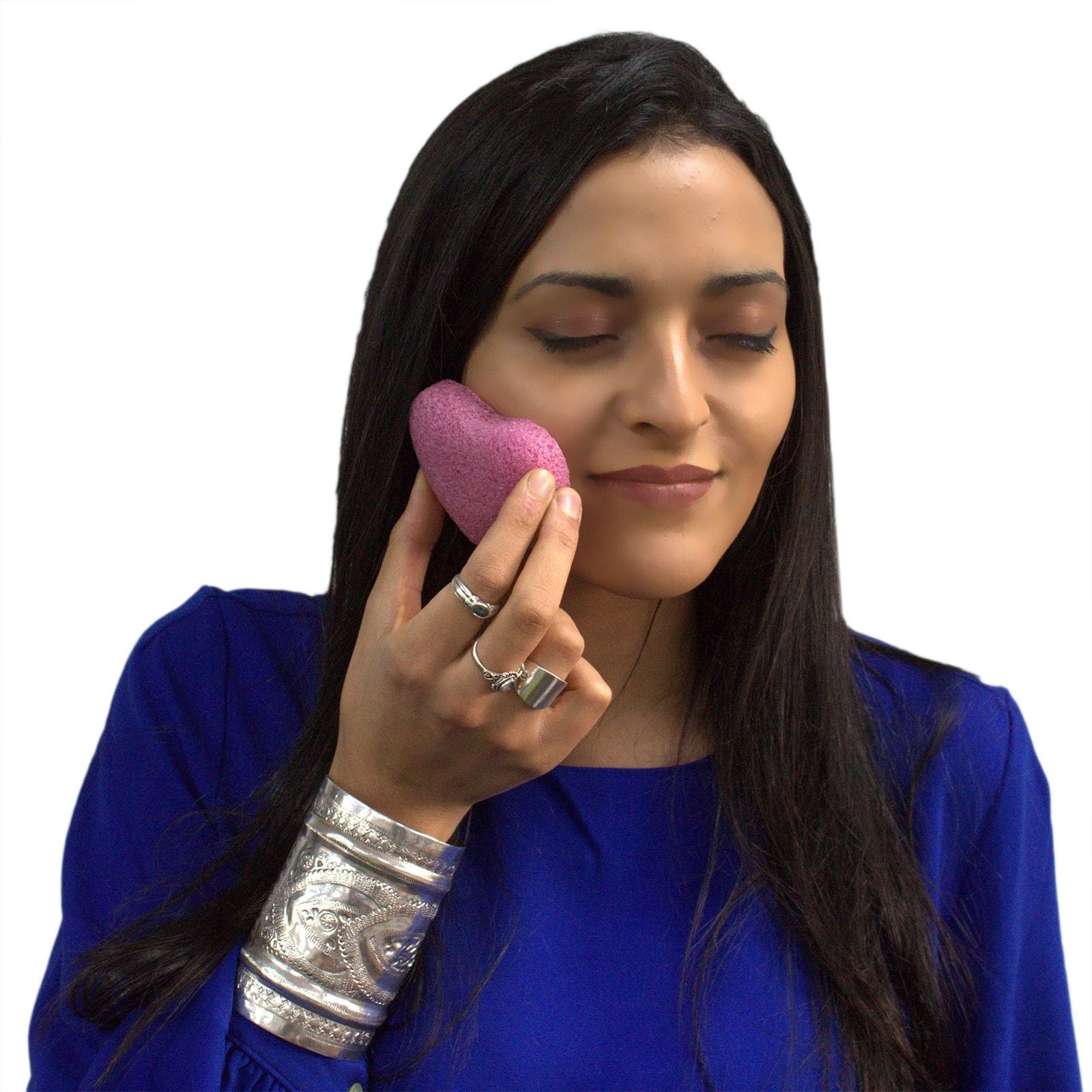 Lavender Konjac Heart Sponge