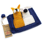 Puppy Pals Pouch with Finger Puppets