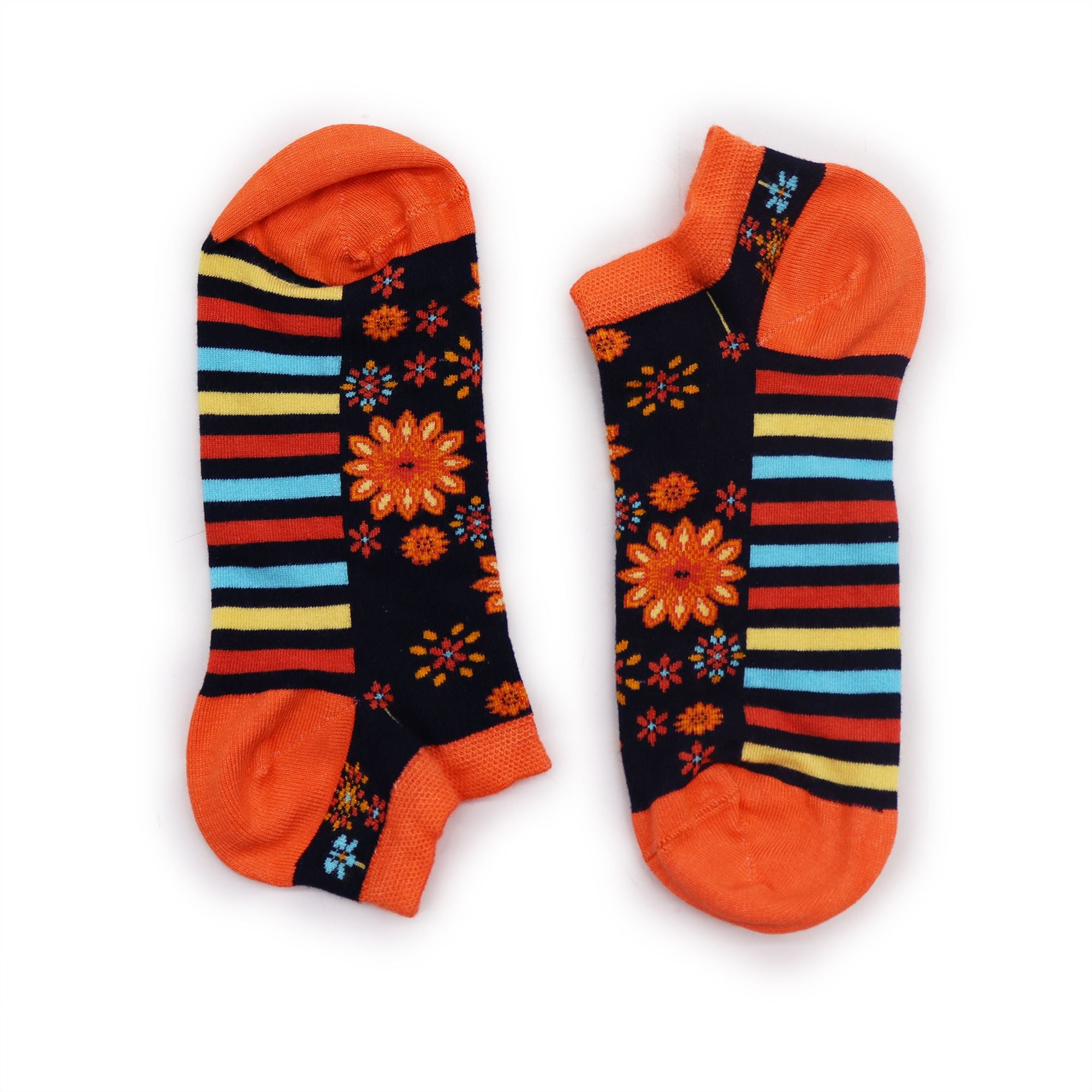 Mandala Flowers Hop Hare Bamboo Socks Low S/M