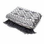 Grey Geometric Boho Comfort Throws