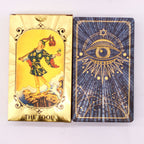 All Seeing Eye Blue & Gold Foil Tarot Card Set with booklet