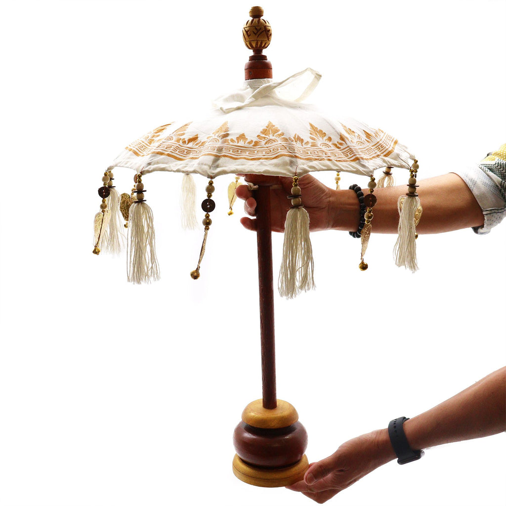 Bali Gold Decor Canvas Home Decor Parasol