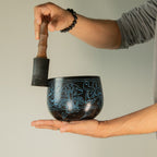 The Mushroom Cauldron Singing Bowl — Blue