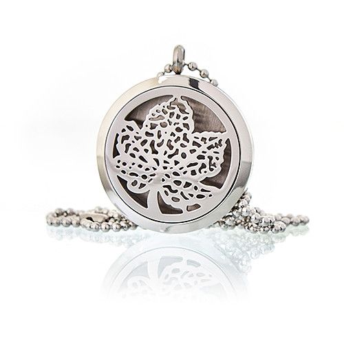 Leaf Aromatherapy Diffuser Necklace  30mm