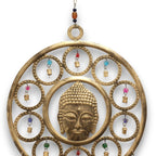 Buddha Face 15 Bell Indian Chimes - Large