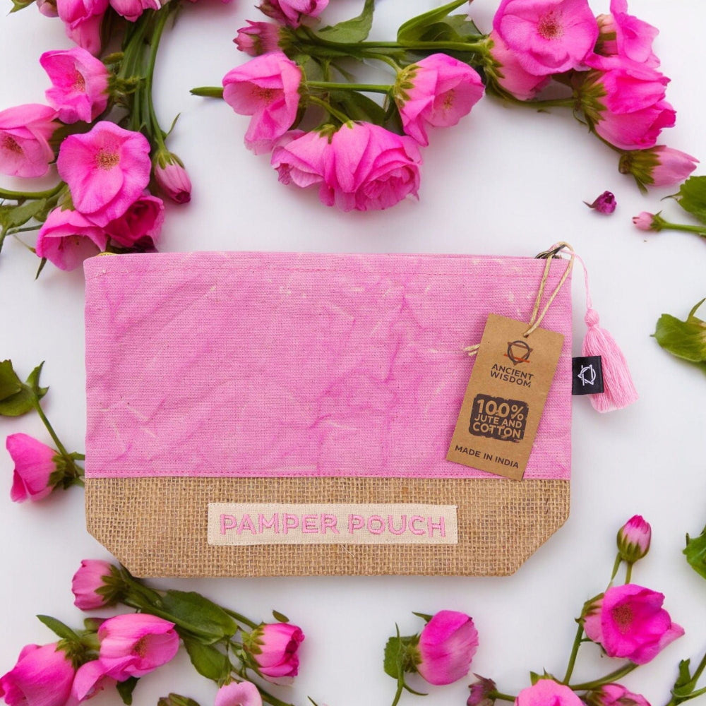 Pink & Purple Stonewash Pamper Pouch
