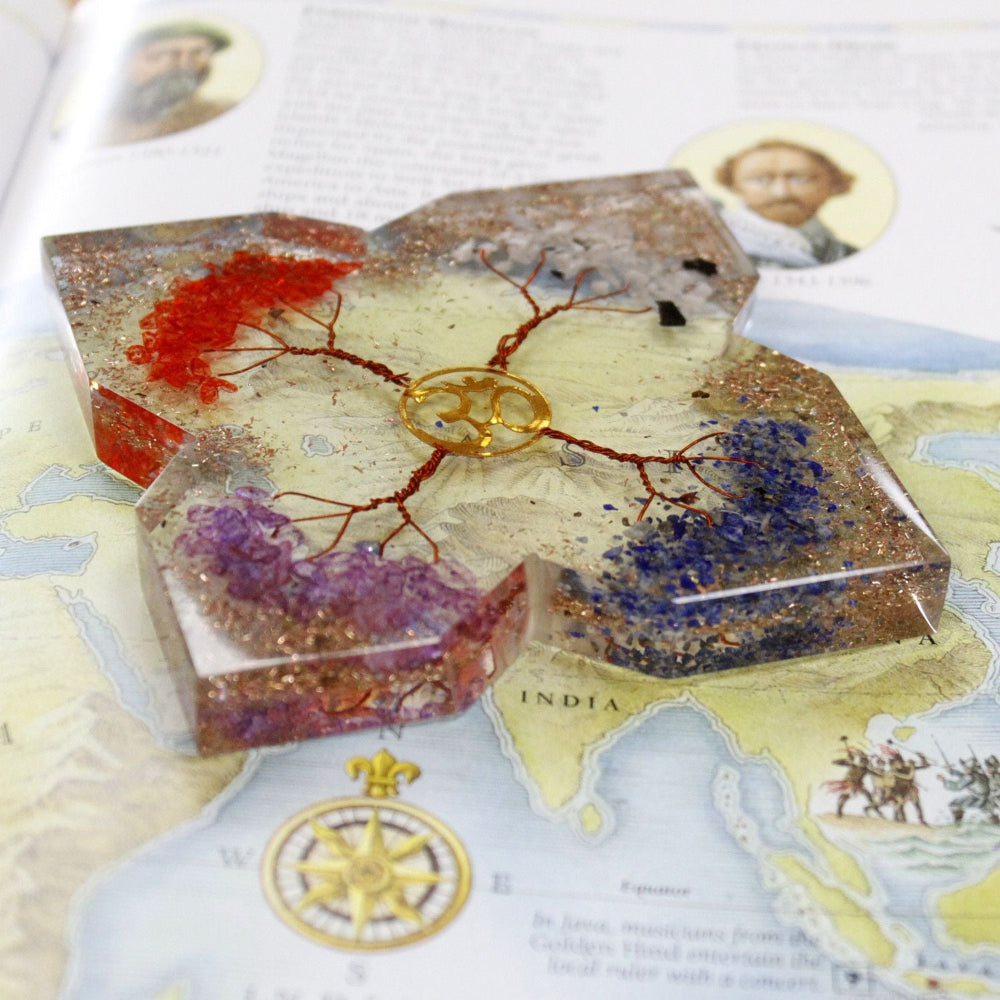 4 Tree Copper Attractor Orgonite Desk Power Packs Lrg