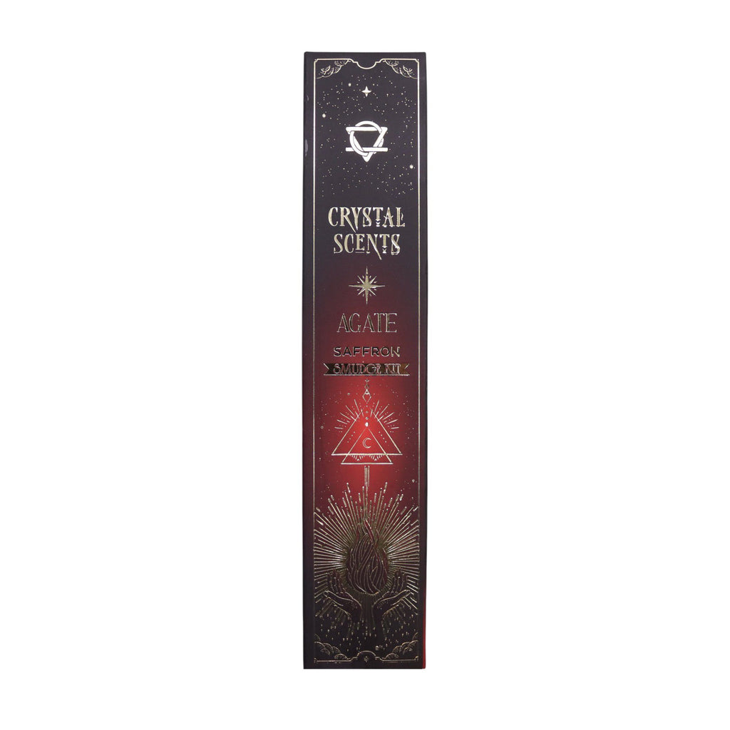 Crystal Scents Smudge Incense – Saffron & Red Agate