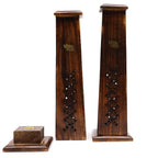 Mango Wood Tapered Incense Tower