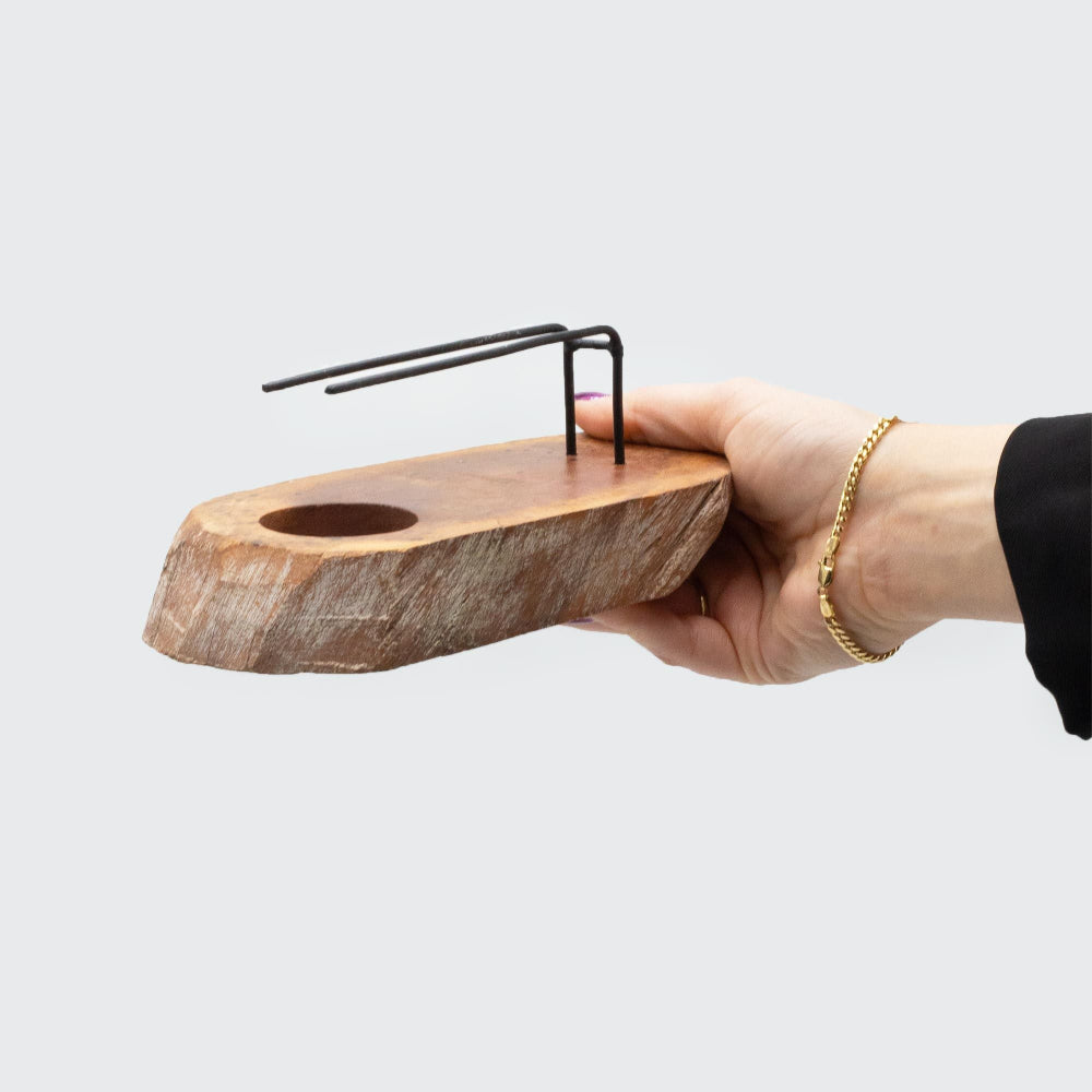 Whitewash Gamel Wood Palo Santo Heater