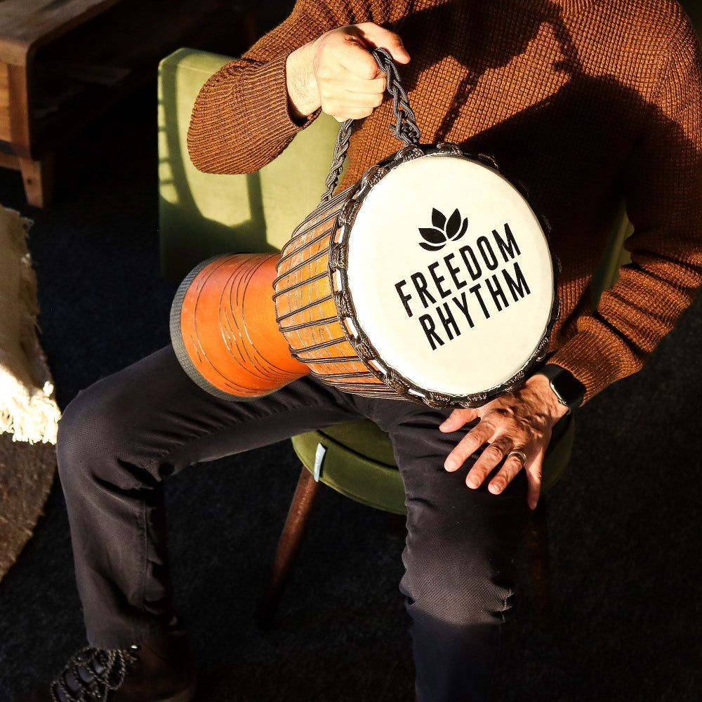 Freedom Rhythm (high)  Large Pro Djembe Drum