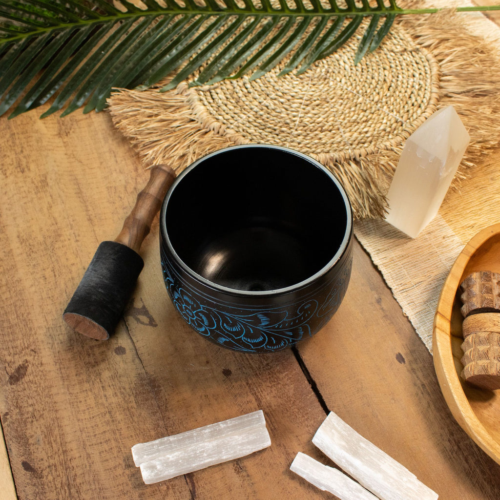The Mushroom Cauldron Singing Bowl — Blue