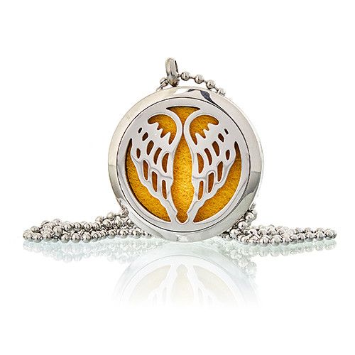 Angel Wings  Aromatherapy Diffuser Necklace 30mm