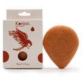 Red Clay Rejuvenating Teardrop Konjac Sponge