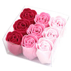 Pink Roses Set of 9 Soap Flowers
