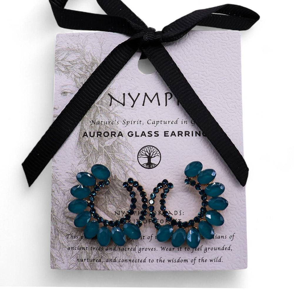 The Labradorite Nymph — Loop Earrings