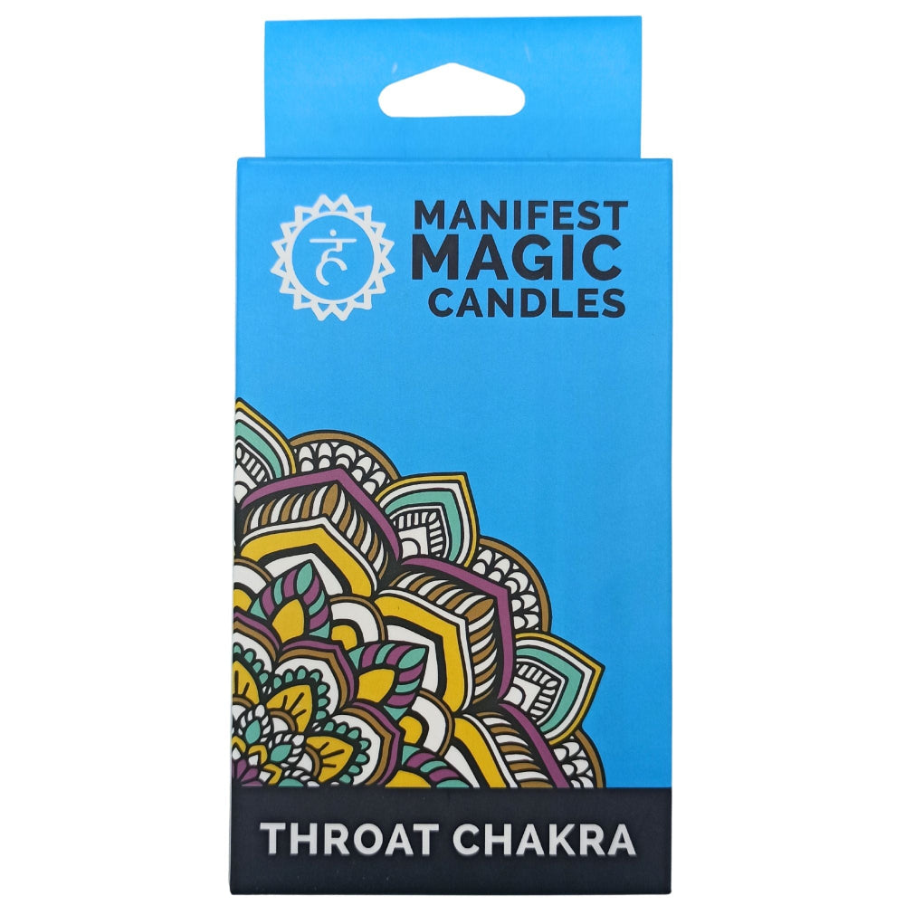 Throat Chakra Blue  Manifest Magic Candles (pack of 12)