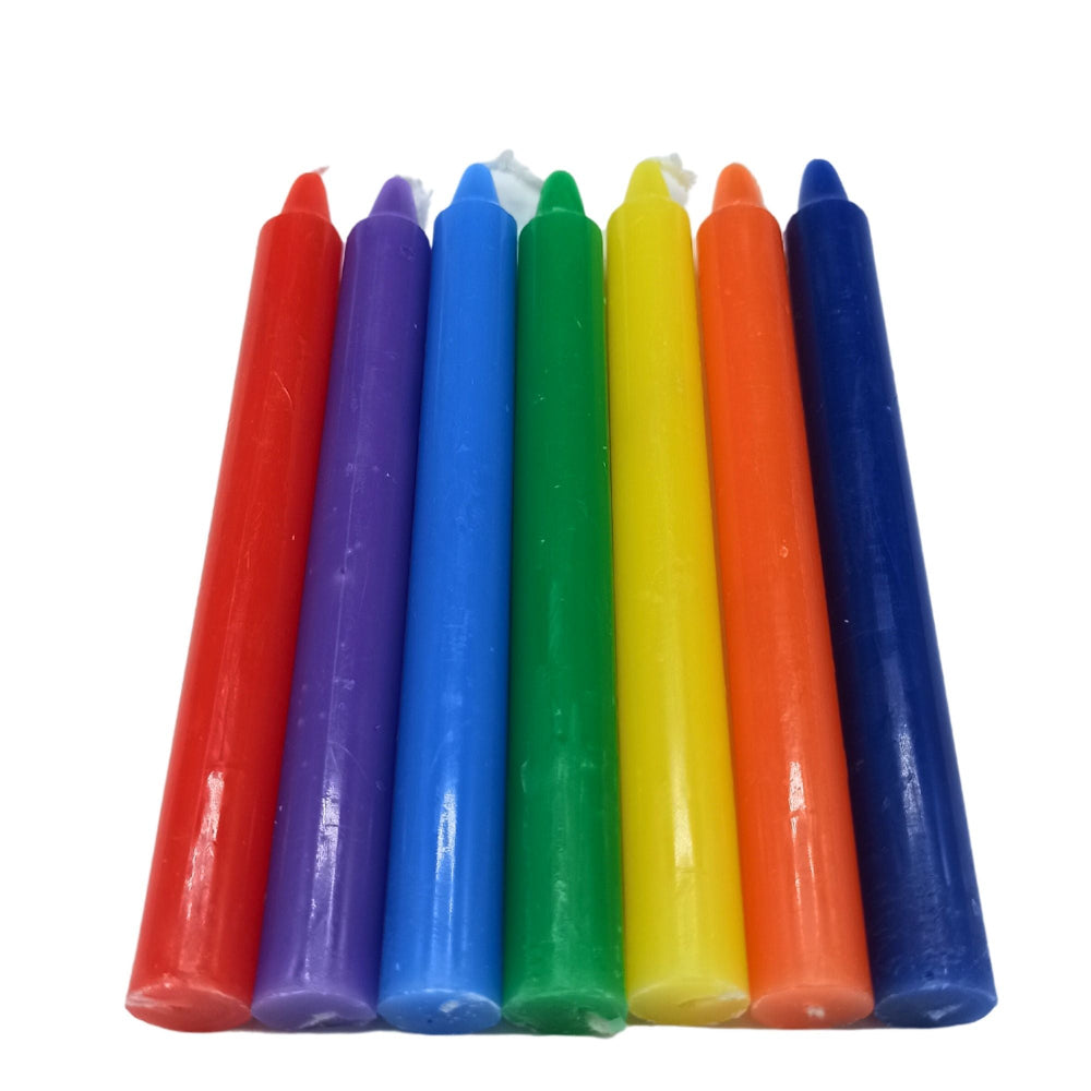 Seven Chakra Manifest Magic Candles – Pack of 7 | Full Chakra Alignment Set