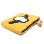Cute Penguin Natural Felt Zipper Pouch (asst)