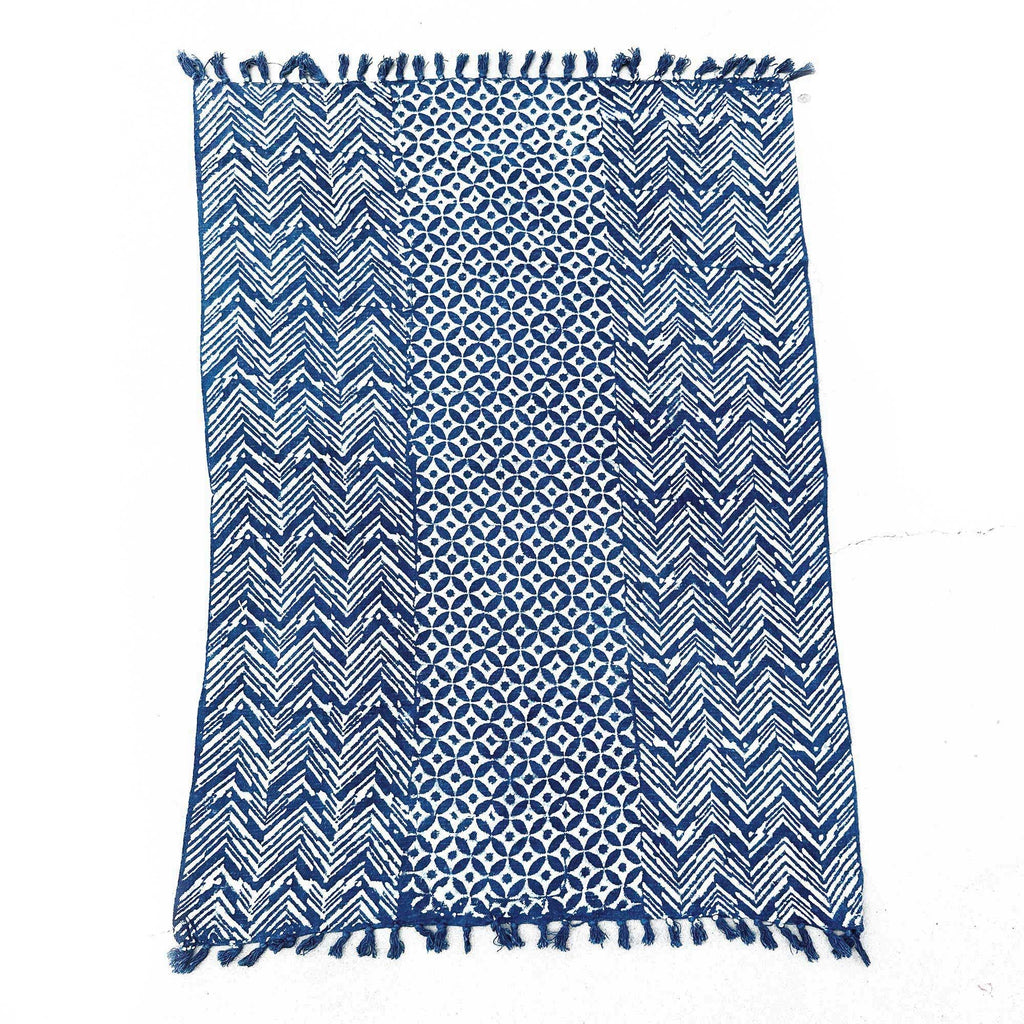 Namoona Waves Handmade Indigo Throw