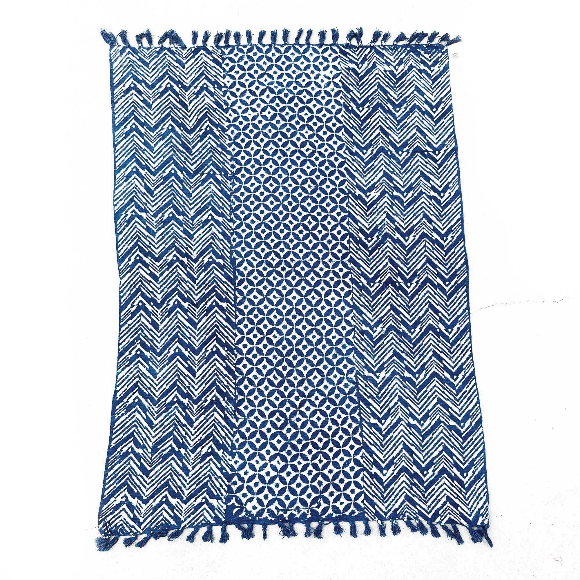 Namoona Waves Handmade Indigo Throw