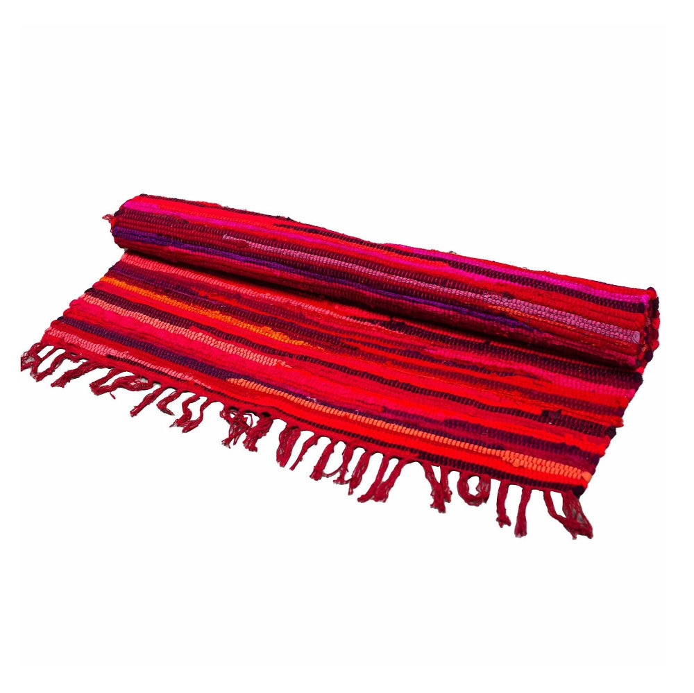 Shocking Pinks Large Rag Rug - 150x90cm