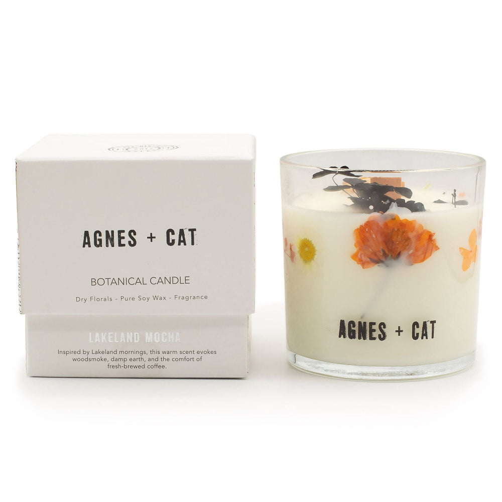 Lakeland Mocha Agnes + Cat Botanical Soy Wax Candle