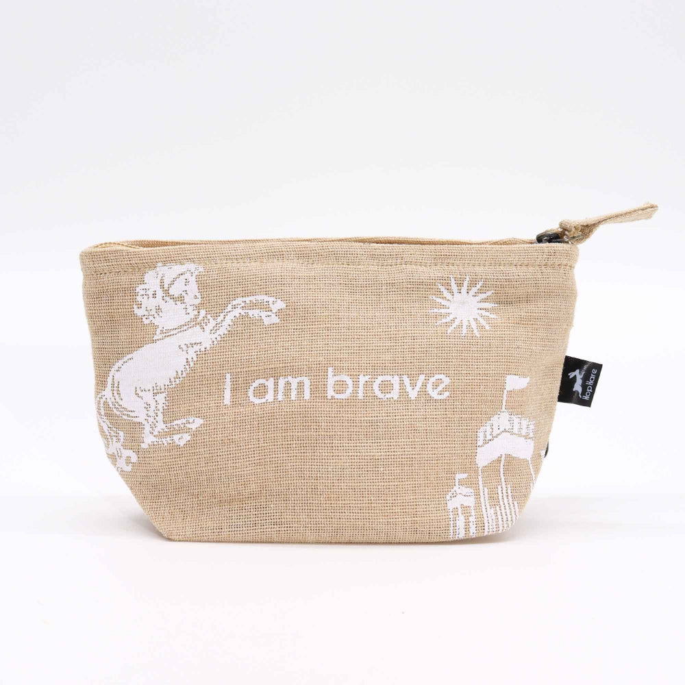 I am Brave Hop Hare Pouch
