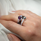 Full Moon Nymph Spirit Gemstone Ring Set