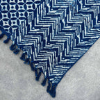 Namoona Waves Handmade Indigo Throw