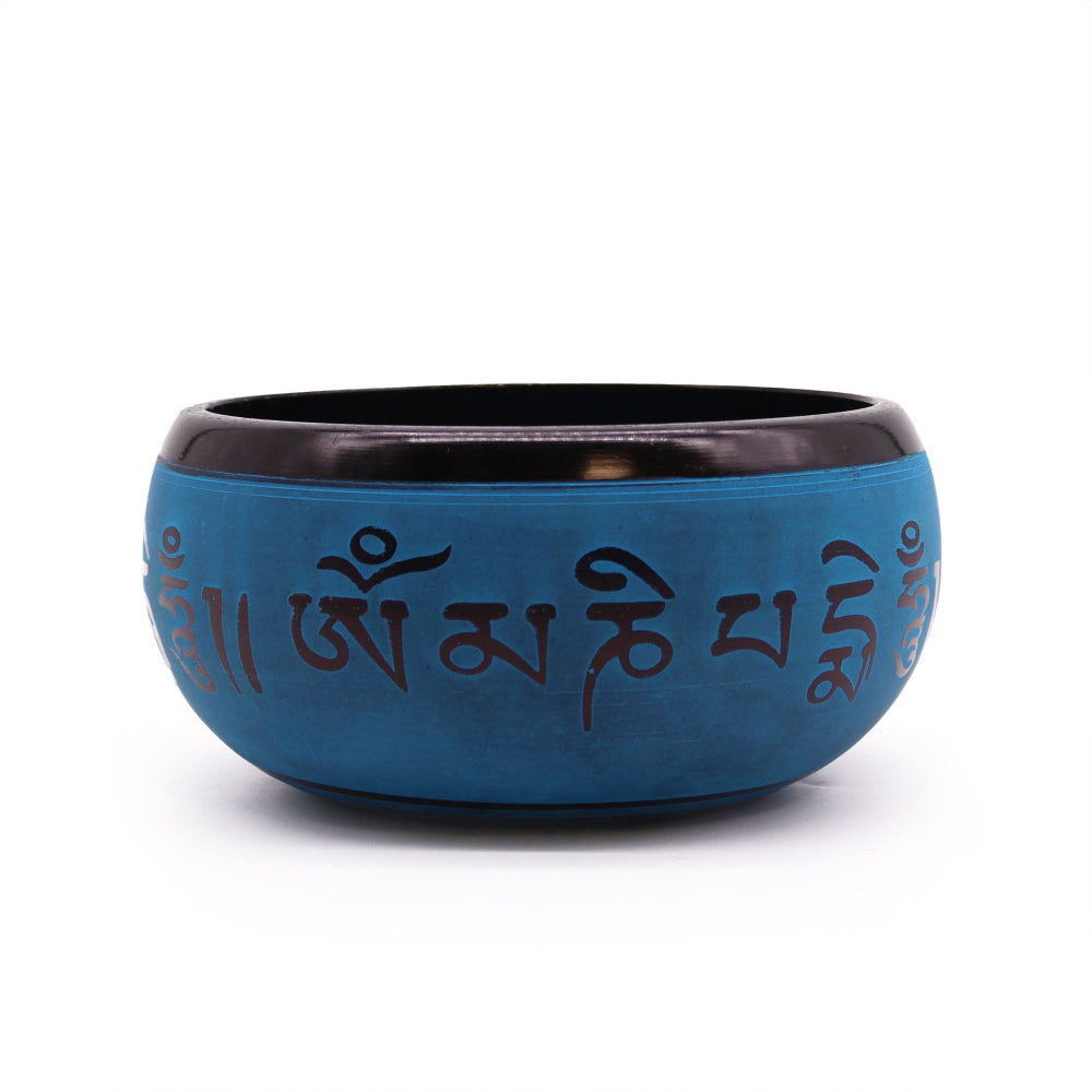 Earth Powder Singing Bowl Blue Mantra Five Buddha