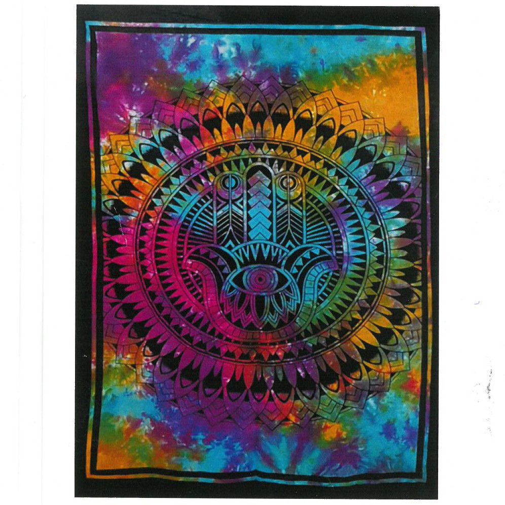 Hamsa Hand Cotton Wall Art