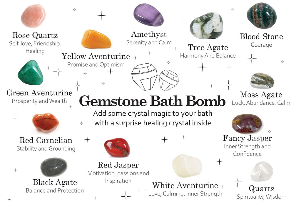 Raspberry & Pomegranate Gemstone Bath Bomb