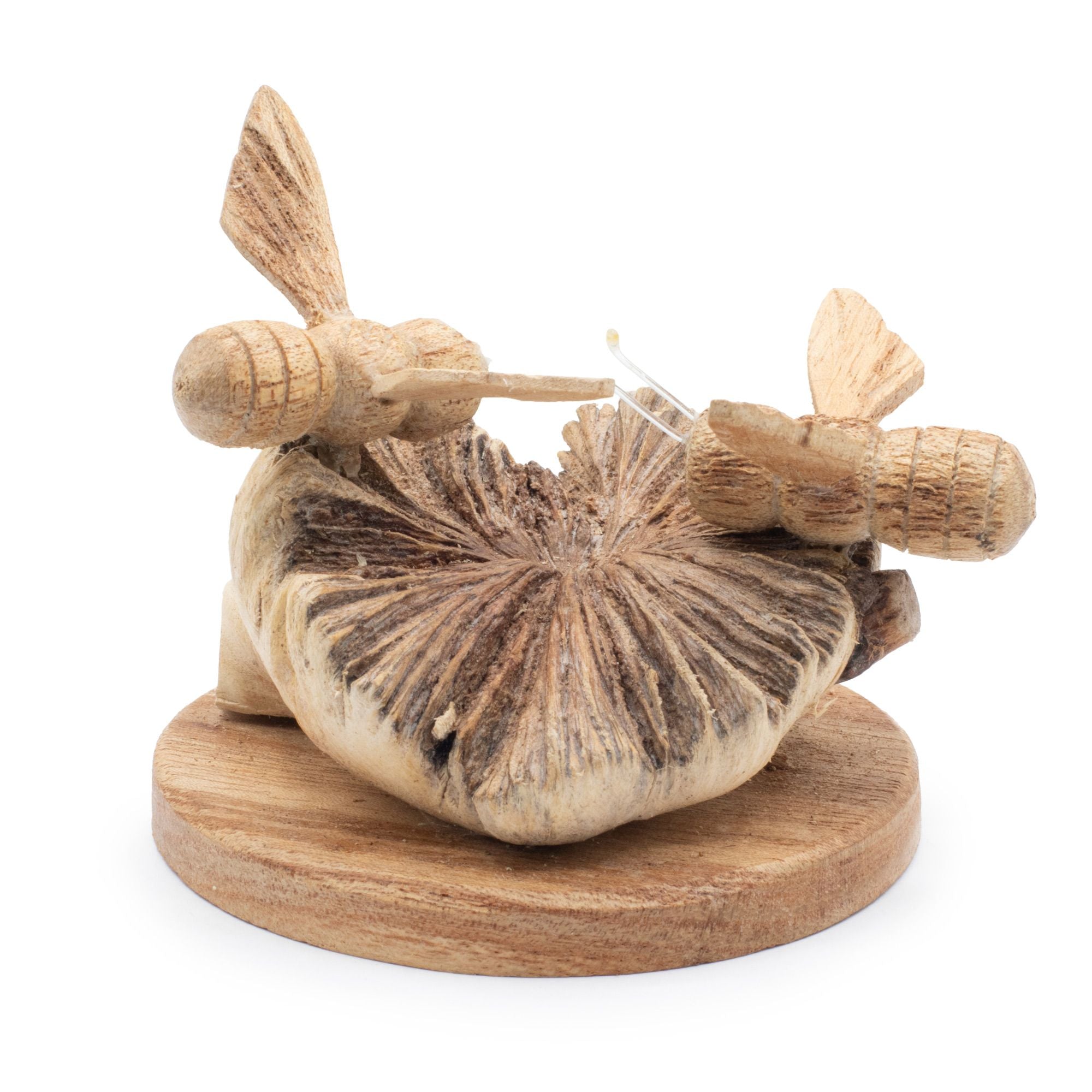 Handmade Parasite Wood Carving — Bees in the Works
